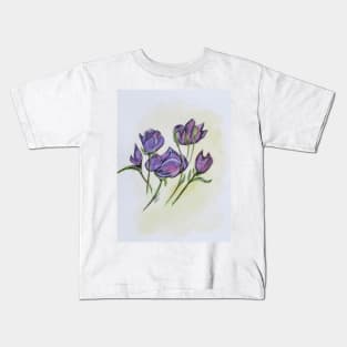 Water Color Pencil Exercise Kids T-Shirt